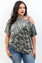 Load image into Gallery viewer, Catty Camo Cold Shoulder PS
