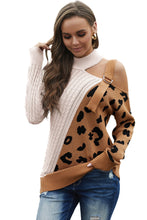 Load image into Gallery viewer, Buckle Cold Shoulder Sweater
