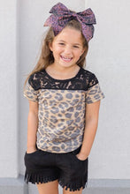 Load image into Gallery viewer, Lacy Leopard Kid Top
